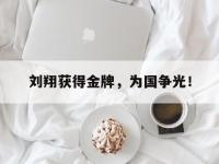 爱游戏平台官方官网-刘翔获得金牌，为国争光！